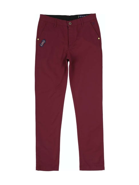 Kids Denim Blue Striped Organic Cotton Trousers  People wear Organic  140   Blue  PEO4368231BLU140