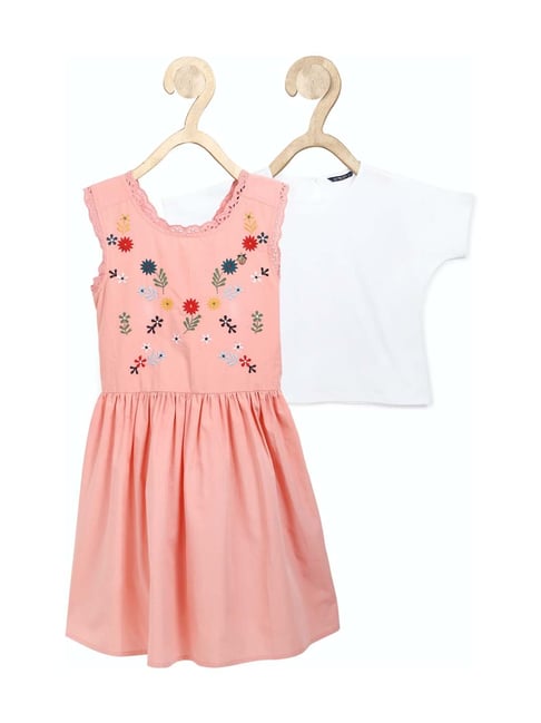 Buy Allen Solly Kids Pink Cotton Printed Casual Dress For Girls Clothing  Online @ Tata Cliq