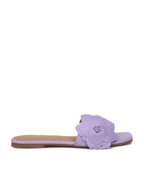 Womens Flat Sandals RED Valentino Lilac Bow-embellished Leather Sandals |  Womens sandals flat, Embellished leather sandals, Ankle strap sandals flat