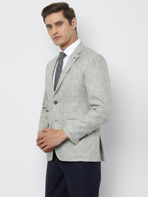 Buy Louis Philippe Grey Slim Fit Notch Lapel Check Blazer for Men's Online  @ Tata CLiQ