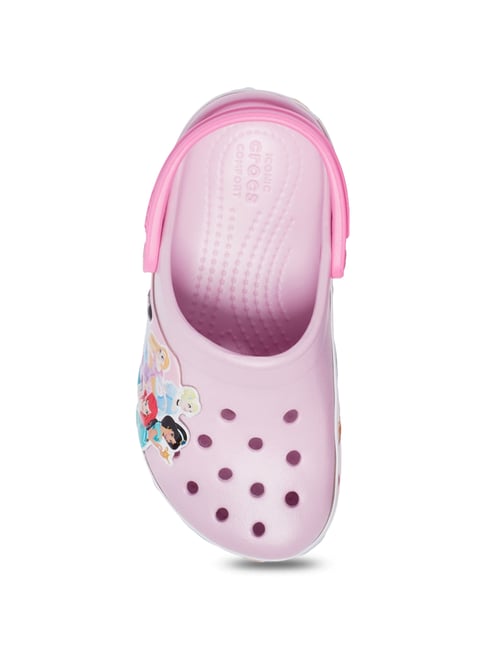 Buy Crocs Kids FunLab Baby Pink Back Strap Clogs for Girls at Best