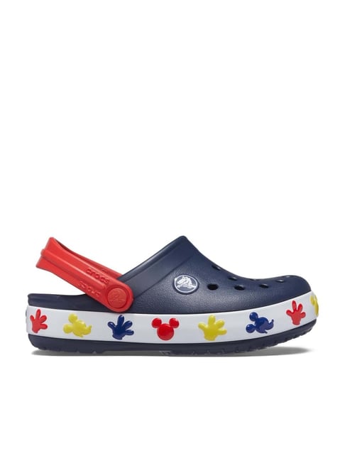 Crocs Kids FunLab Peacoat Navy Back Strap Clogs