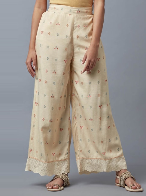 Buy Off White Trousers & Pants for Women by MAX Online | Ajio.com