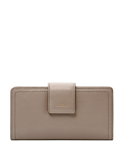 Fossil Logan Grey Solid Wallet for Women