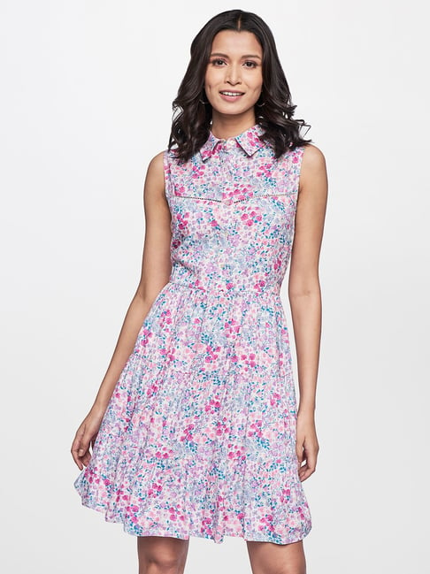AND Multicolor Floral Print Dress Price in India