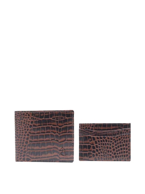 Kara Brown Leather Card Holder for Men