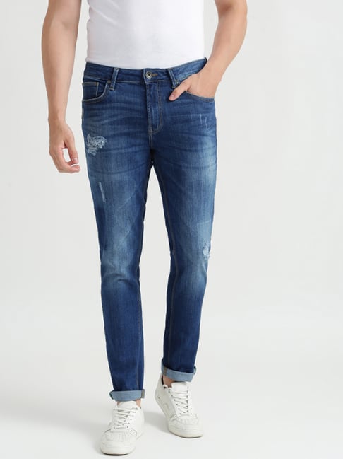 United Colors Of Benetton Blue Skinny Fit Jeans