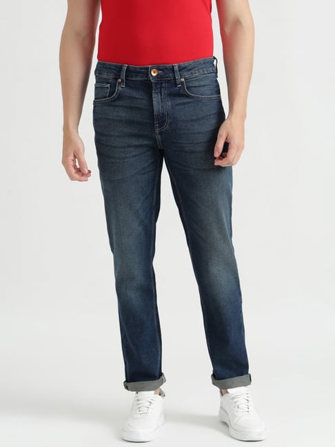 United Colors Of Benetton Blue Straight Fit Jeans