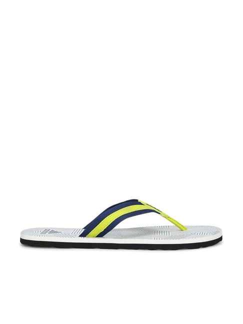 Adidas Men's Hurtle Mystic Blue & Yellow Flip Flops