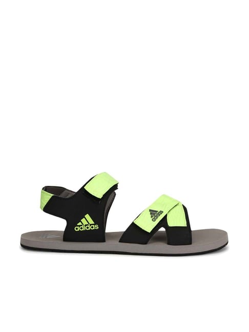 Adidas Men's Trigno Lime Yellow Floater Sandals