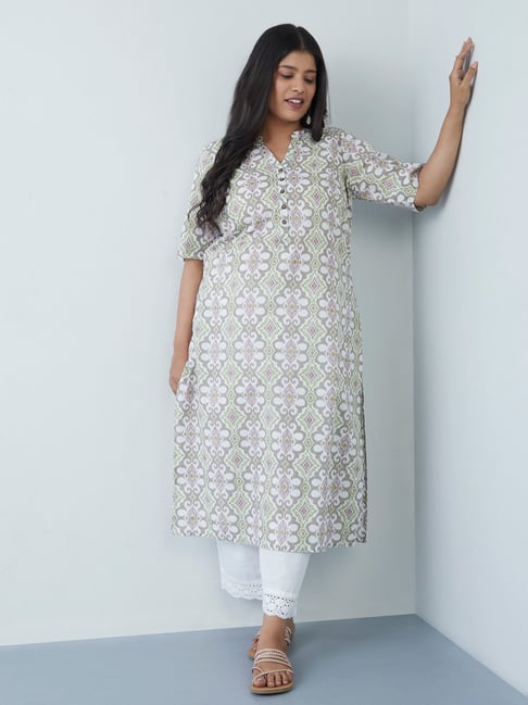 Diza Curves by Westside Multicolour Floral A-Line Kurta Price in India