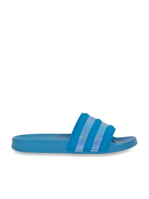 Jove Women's Teal Blue Slides