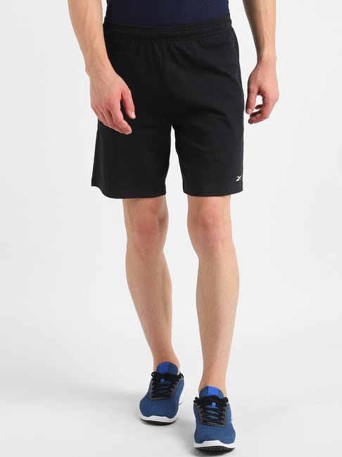 Reebok Black Regular Fit Sports Shorts