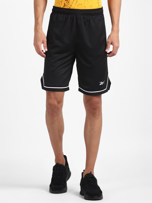 Reebok Black Printed Sports Shorts