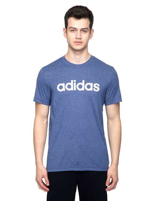 adidas Blue Round Neck Sports T-Shirt