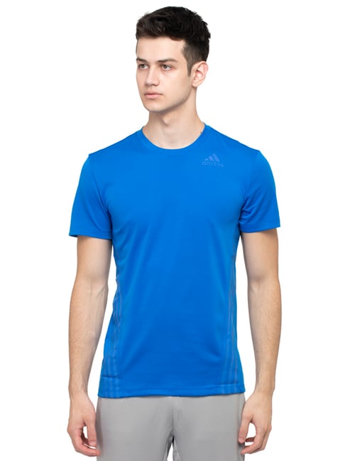 adidas Blue Round Neck Sports T-Shirt