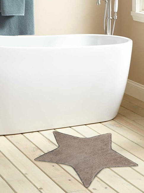 MiArcus Constellation Grey 550 GSM Cotton Star Design Bath Mat