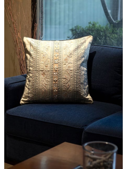 Maspar Printed Peach Cotton Vintage Cushion Cover-picture-21