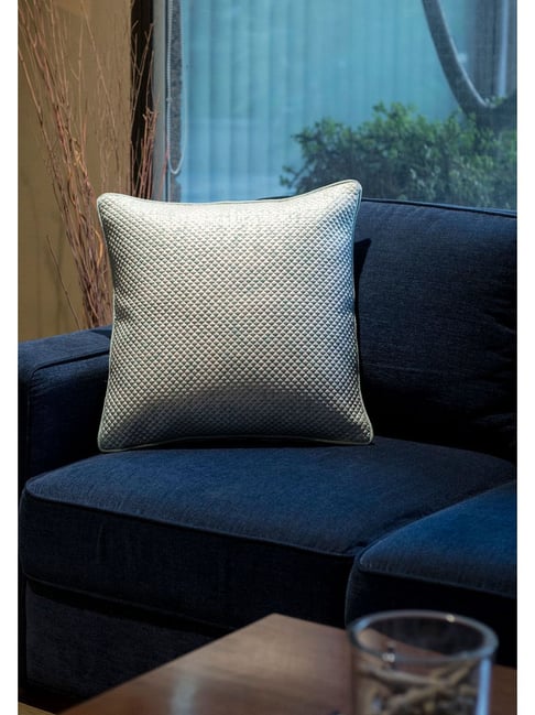 Maspar Printed Blue Cotton Vintage Cushion Cover-picture-17