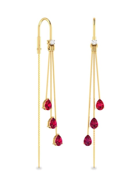 Buy PC Jeweller 18k Gold  Diamond The Gavil Earrings for Women Online At  Best Price  Tata CLiQ