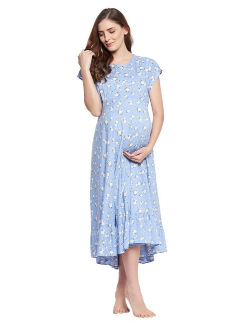 Maternity Henley Neck Feeding Dress