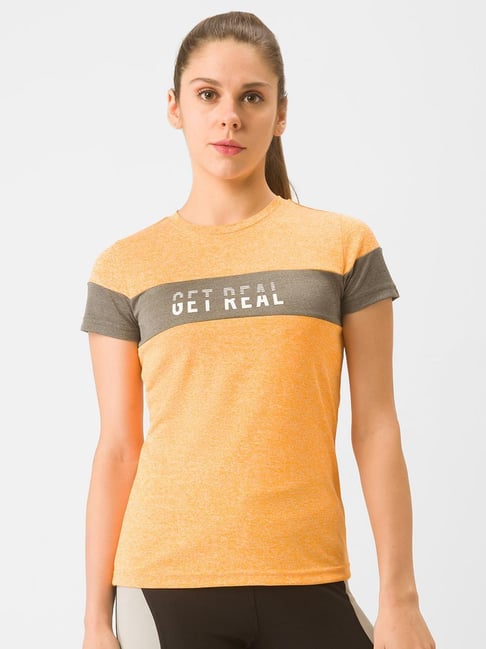 Globus Orange Graphic Print Sports T-shirt-picture-46