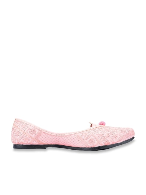 Desi Colour Women's Rose Pink Ethnic Juttis Price in India