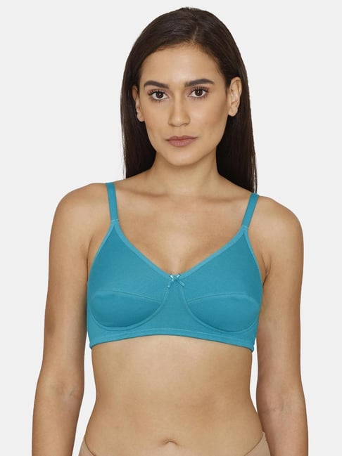 Buy Zivame Blue Under-wired Non-padded Full Coverage Bra for Women Online @  Tata CLiQ