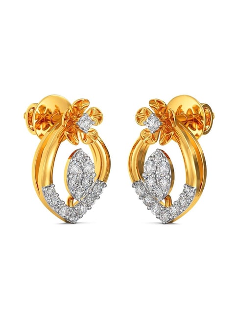 Buy Joyalukkas 18k Gold & Diamond Earrings for Women Online At Best ...