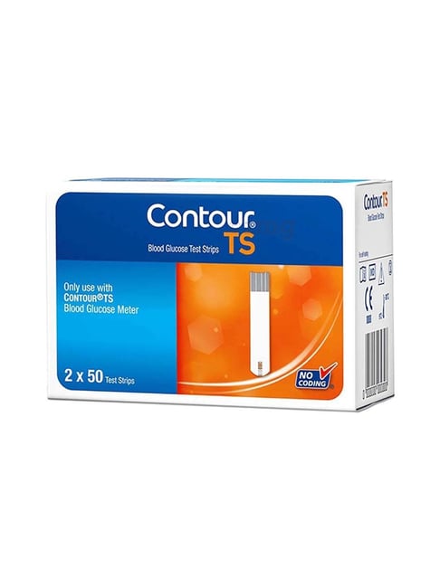 Contour TS Blood Glucose Test Strip - 100 Piece (White)