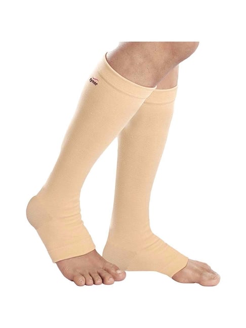 tynor Compression Stocking Below Knee Classic, Beige, Xl, 1 Pair