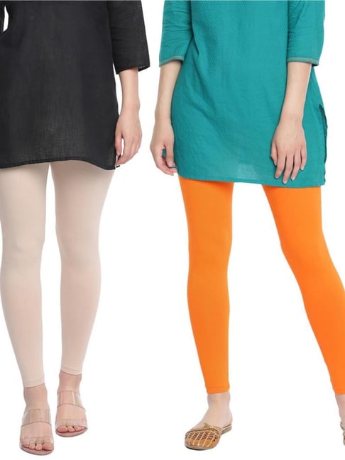 Buy Dollar Missy Multicolor Leggings (Pack of 2) for Women Online @ Tata  CLiQ