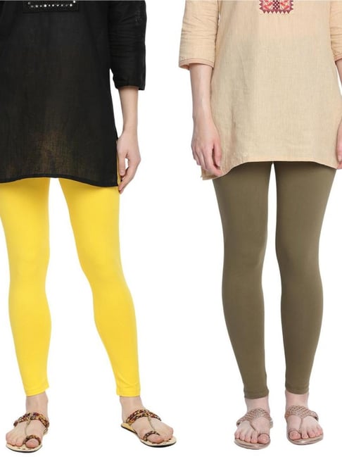 Buy Dollar Missy Pack of 1 Ankle Length Leggings-Brinjal Online @ ₹391 from  ShopClues