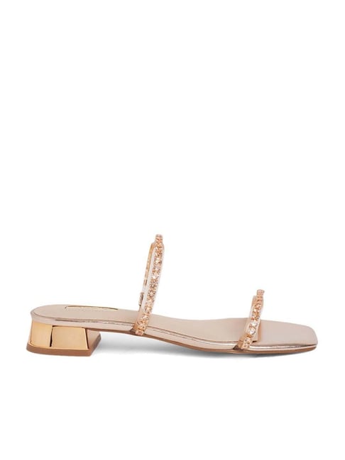 Aldo rose gold discount sandals