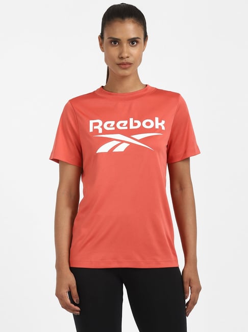 reebok shirts womens orange