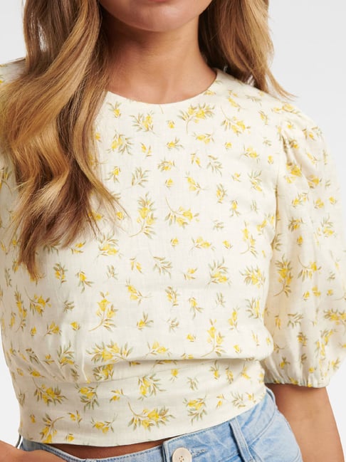 トップス openyy flower tops Buy Forever New Porcelain Hillcrest Ditsy Floral Print Crop Top