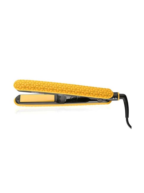 ROZIA HR3002 Salon Ceramic Temperature Control Hair Straightener (Yellow)