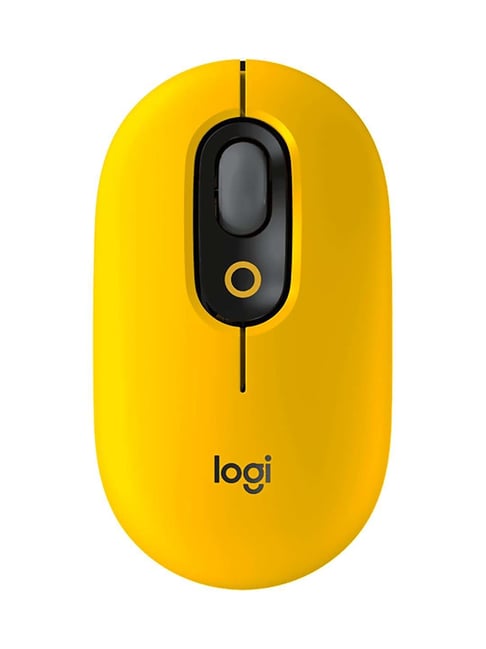 Logitech POP Wireless Optical Mouse with Silent Touch Technology (Yellow)