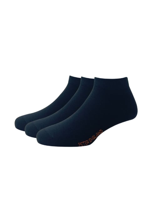 Peter England Black Cotton Socks (Pack of 3)