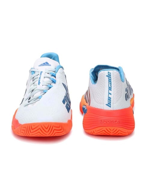 Buy adidas Men's Barricade Snow White Tennis Shoes for Men at Best
