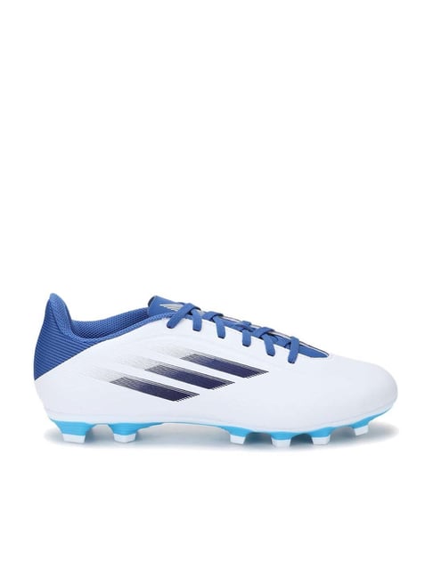 adidas Men's X SPEEDFLOW.4 FxG Unisex Off White Football Shoes