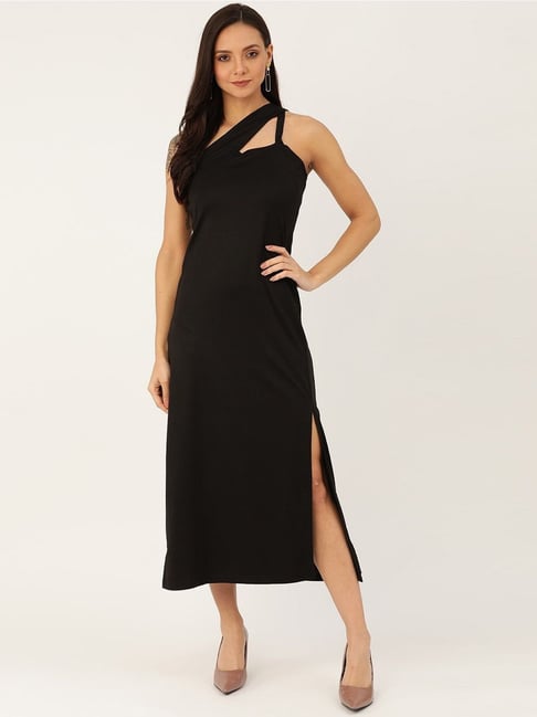 Anvi Be Yourself Black A-Line Dress Price in India