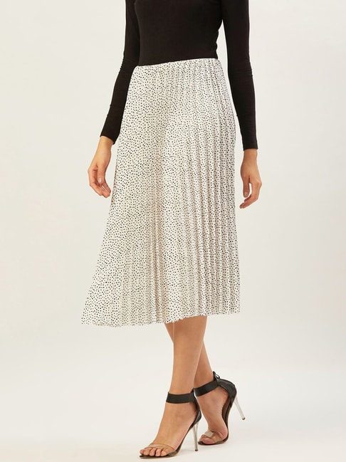 Anvi Be Yourself White Printed A-Line Skirt Price in India