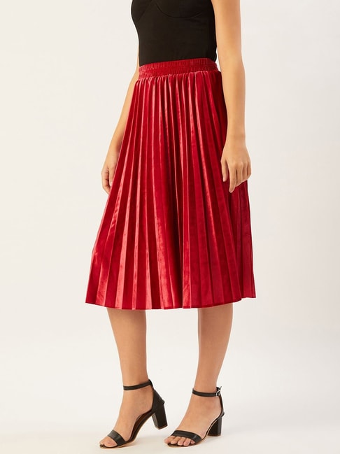 Anvi Be Yourself Red A-Line Skirt Price in India