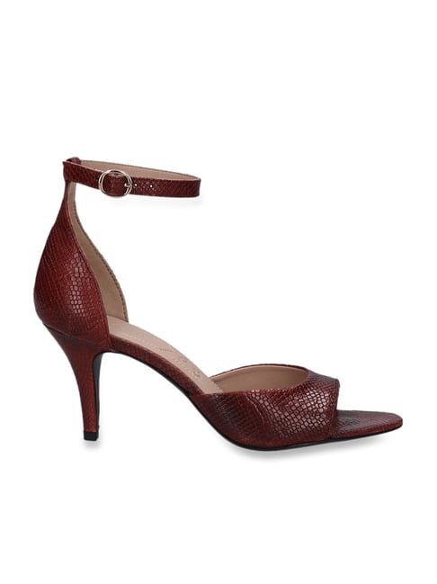 Buy Burgundy Heeled Shoes for Women by Carlton London Online | Ajio.com