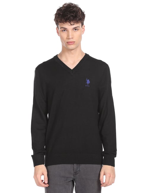 U S Polo Assn U.S. Polo Assn. Black Regular Fit Sweater