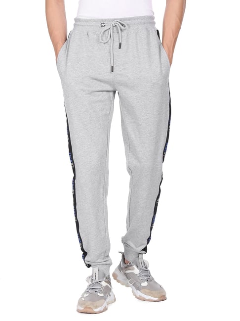 Aeropostale Grey Cotton Regular Fit Joggers