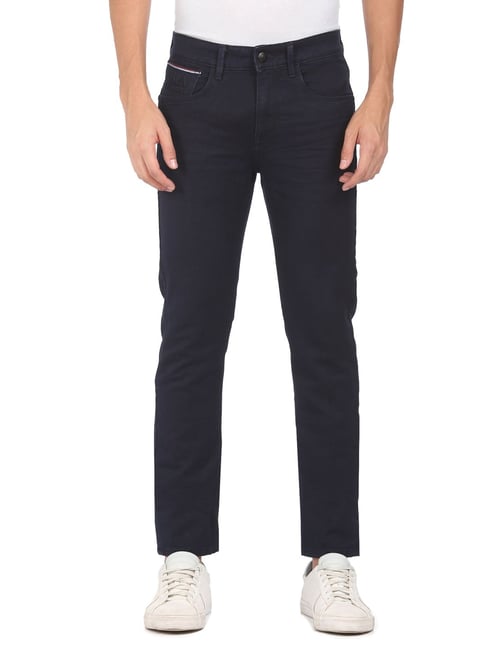 U S Polo Assn U.S. Polo Assn. Black Skinny fit Solid Jeans