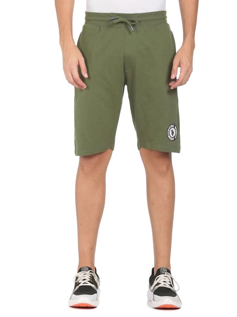 U S Polo Assn U.S. Polo Assn. Green Cotton Regular Fit Shorts