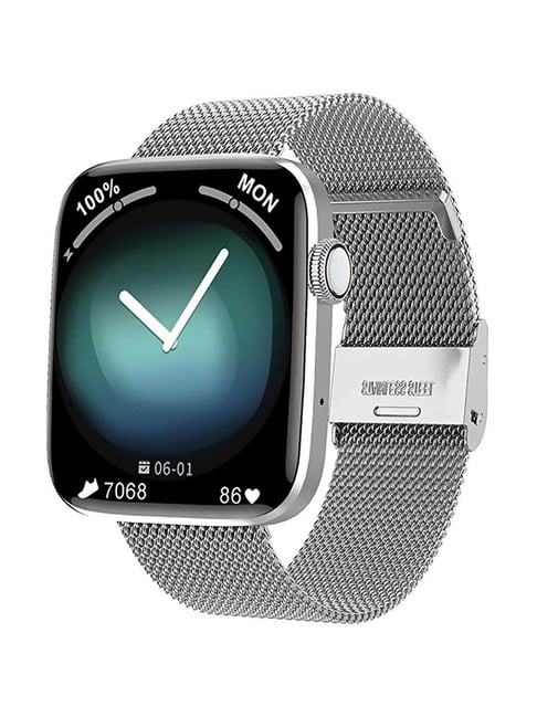 IZI Smart Calling GPS Smartwatch with Steel Band (Silver)